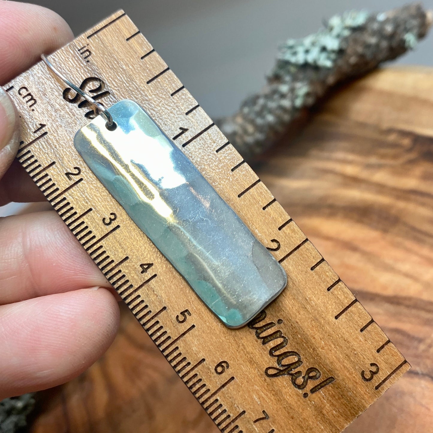 Hammered Silver Earrings