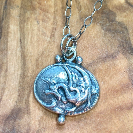 Tiny but Fierce Dragon Necklace - Make on Demand