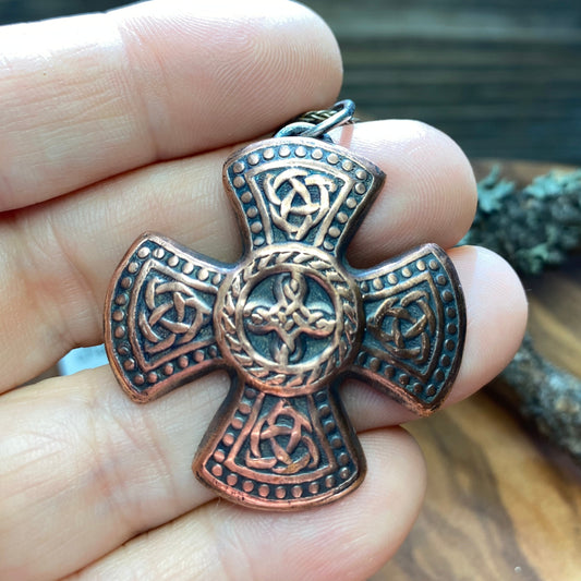 Celtic Coptic Cross Necklace